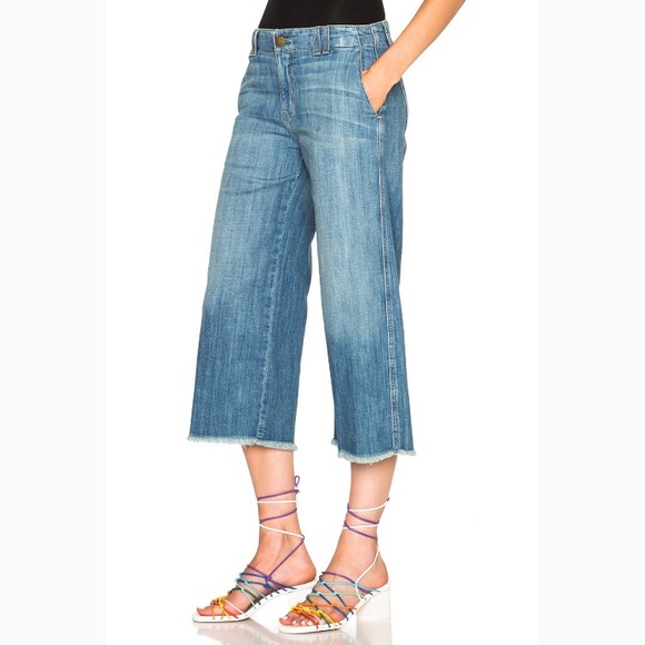 Current/Elliott Cropped Hampden Ankle Jeans Flare wide leg - Picture 2 of 8